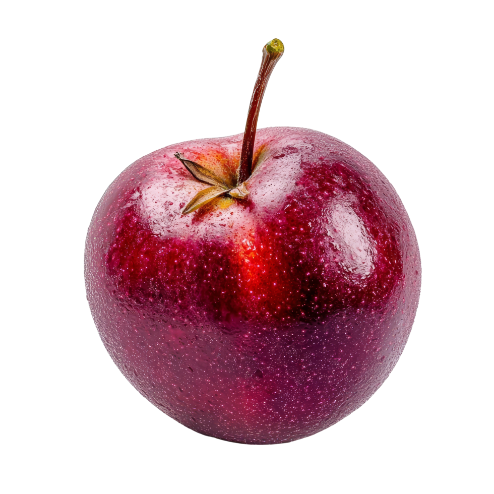 Star apple resting on a transparent background showcasing its vibrant colors and smooth texture, star apple isolated on transparent background png