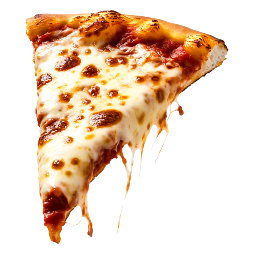 Delicious Cheesy Slice of Pepperoni Pizza on a png