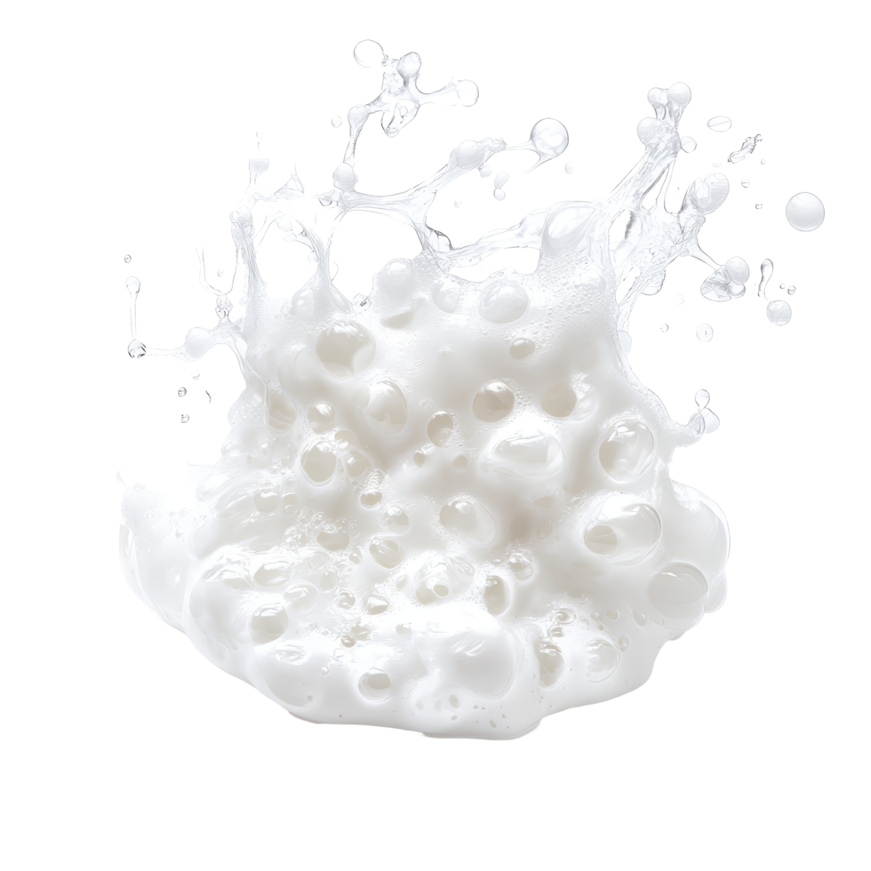 transparent soap foam splashing and creating bubbles on a clean transparent background, perfect for cleaning or beauty themes, transparent soap foam isolated on transparent background png