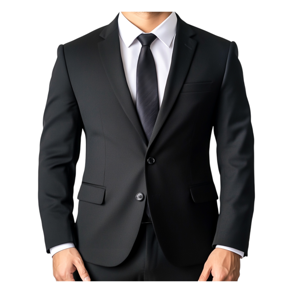 Professional Business Attire on Man with No Visible Head png