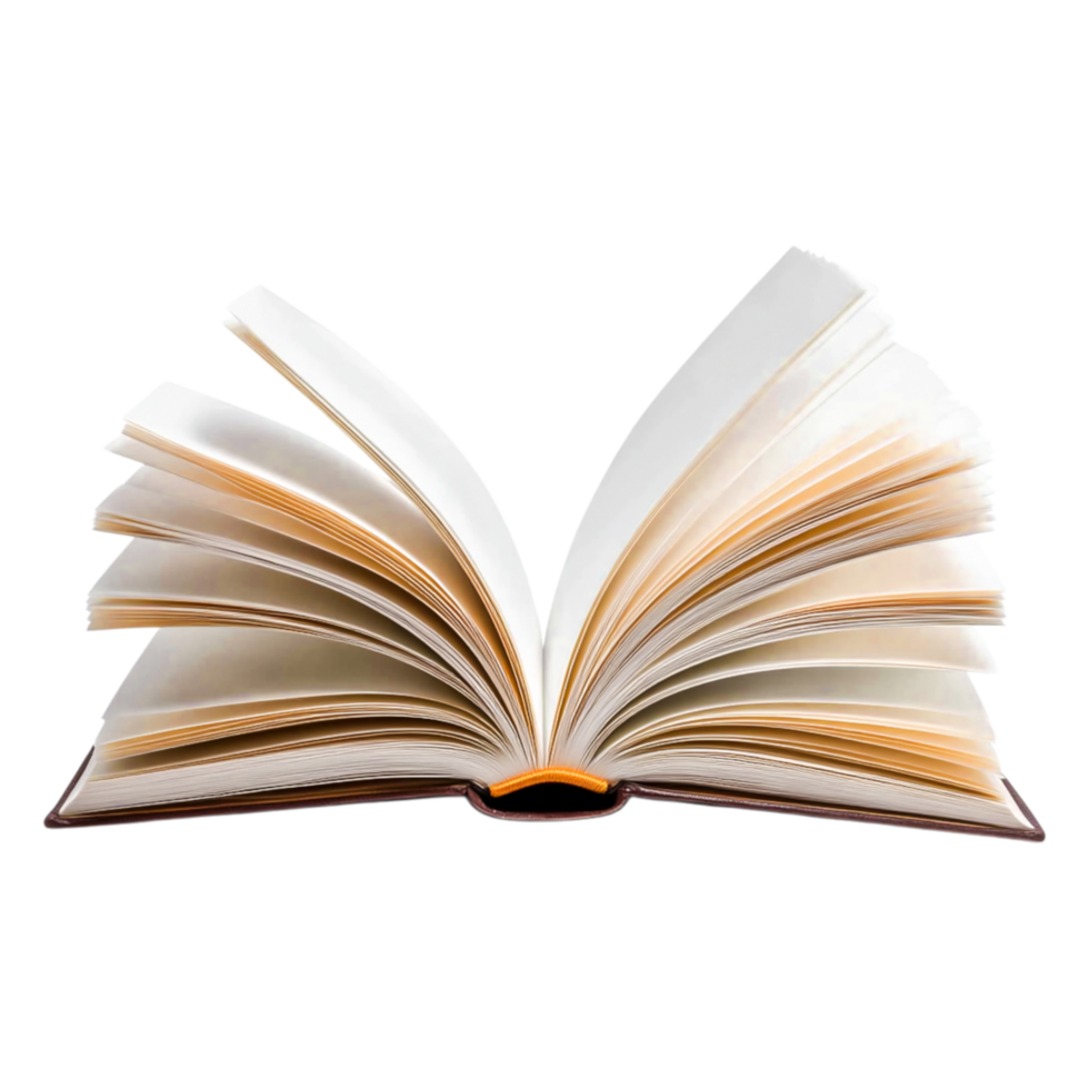 Open Book with Pages Spread Wide on png