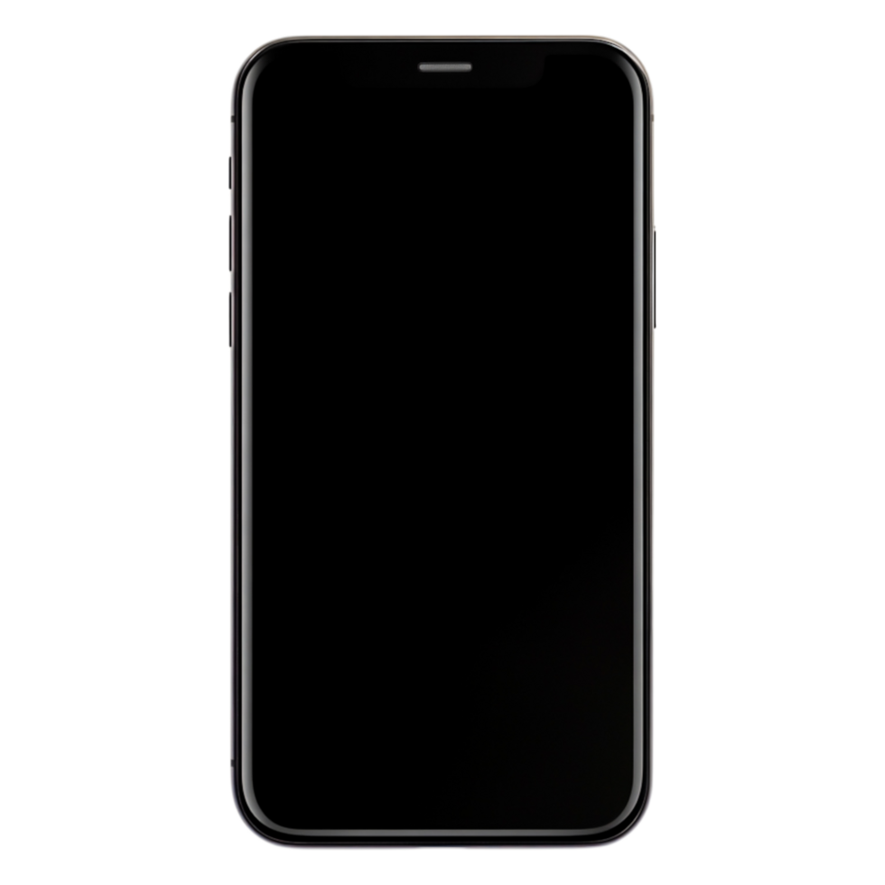 Modern Smartphone with Blank Screen for App Showcase and Display png