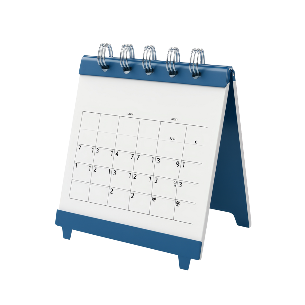 Table calendar for August displayed on a clean transparent background showing days and dates clearly and concisely, table calendar 2024 august isolated on transparent background png