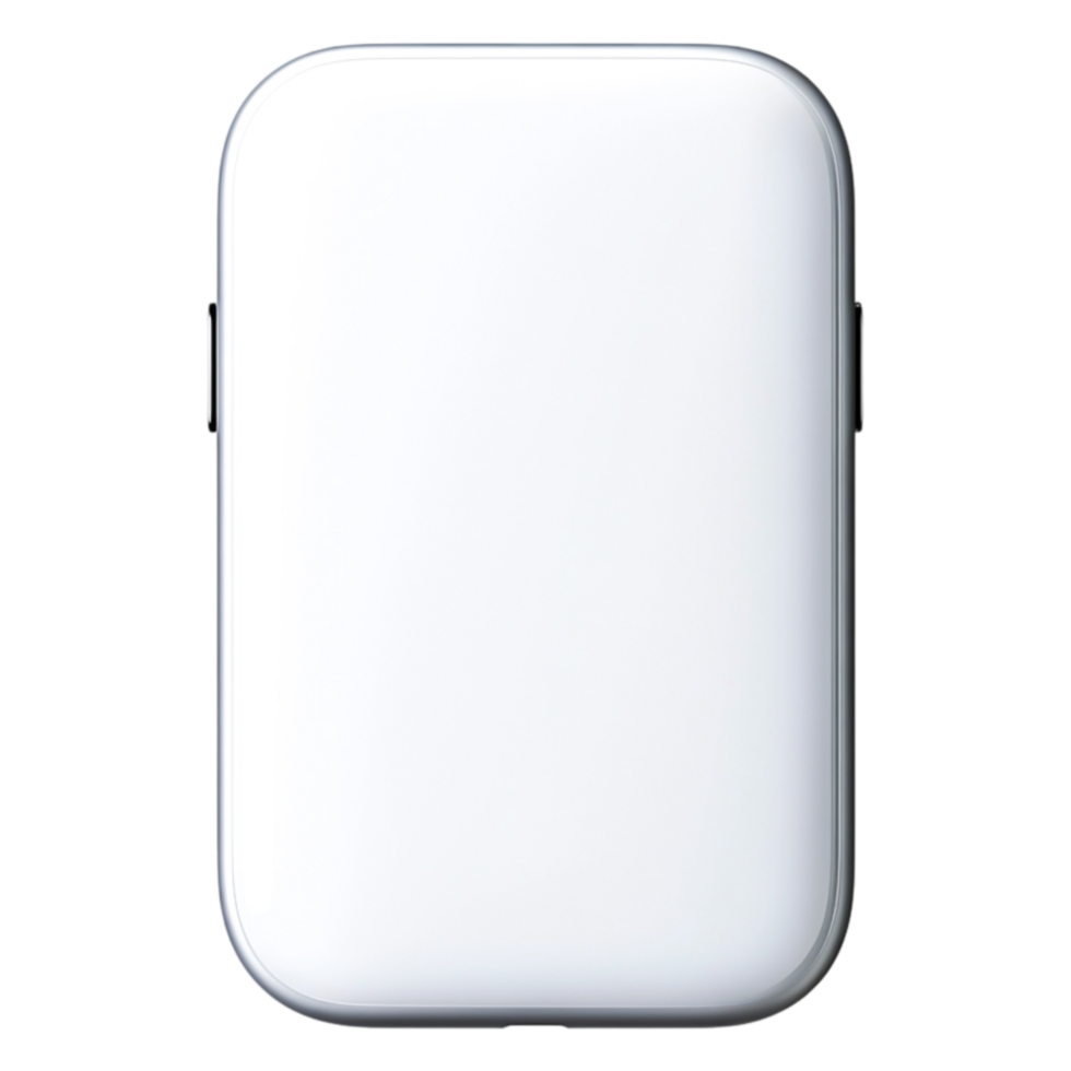 Minimalist White Wireless Charging Pad on png