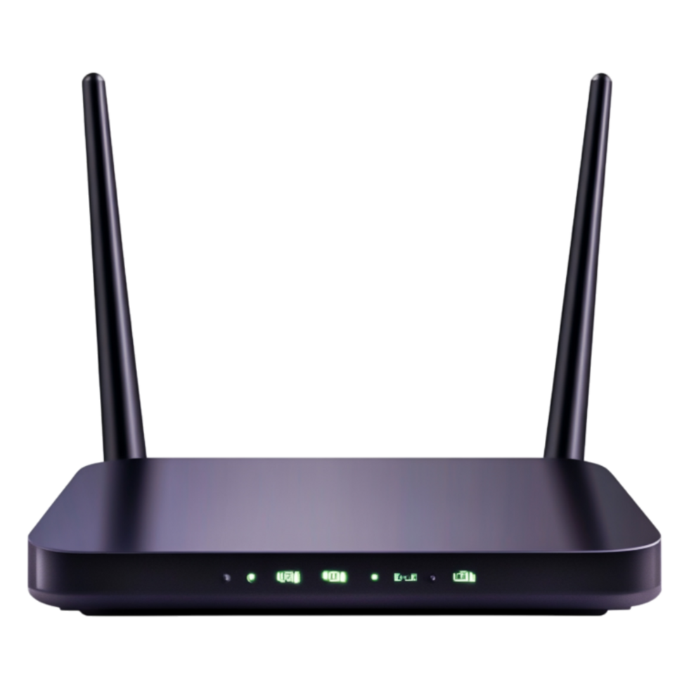 Modern Wireless Router with Antennas png