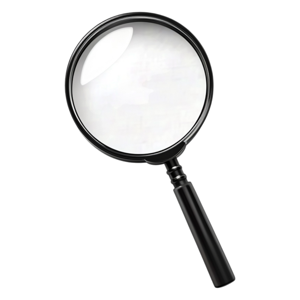 Magnifying Glass for Detailed Examination and closeup Inspection png