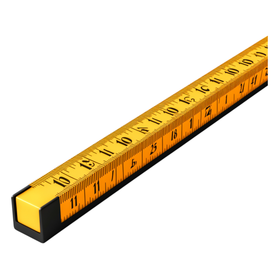 Yellow Measuring Tape on a for Construction and Design png
