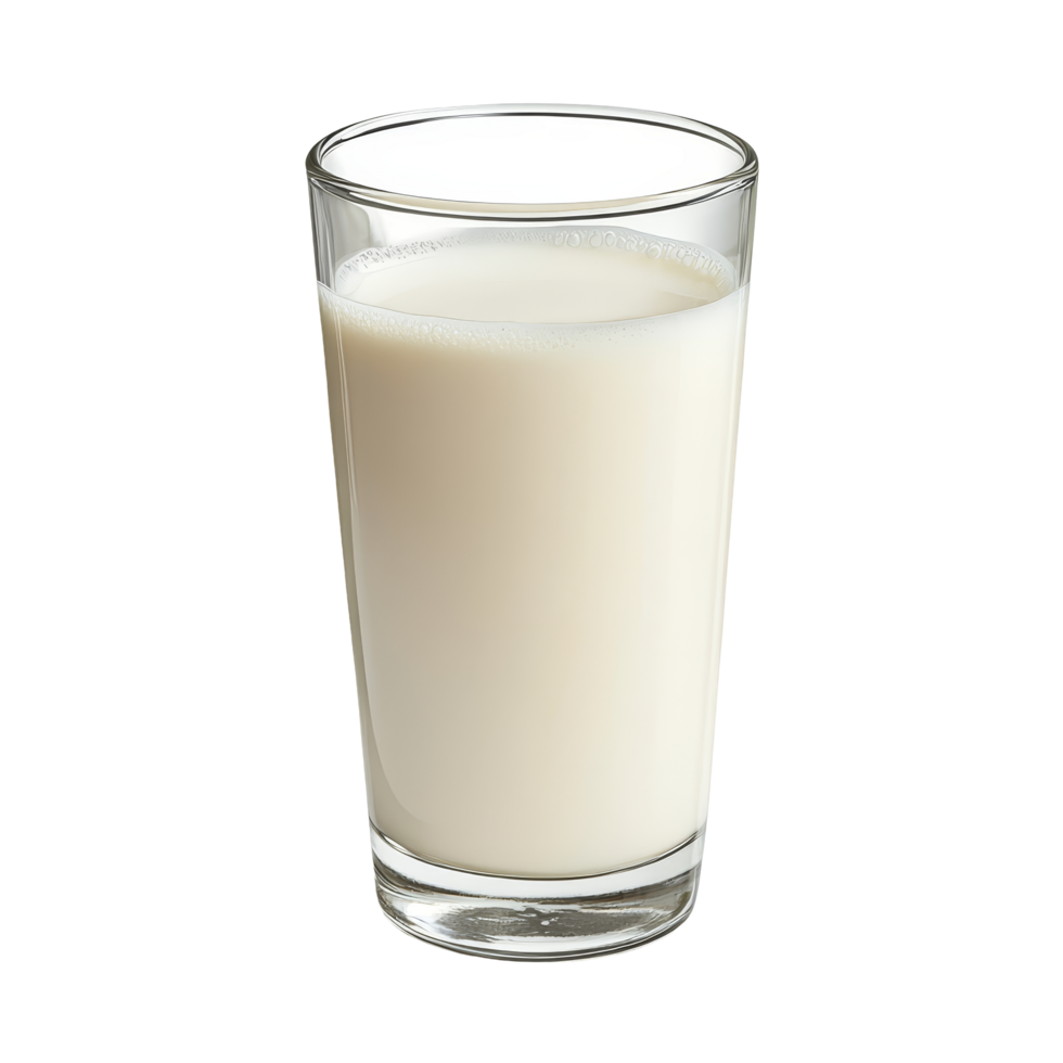 A refreshing glass of milk on a clean transparent background, perfect for a healthy start to any day, glass of milk and soy bean on transparent background png