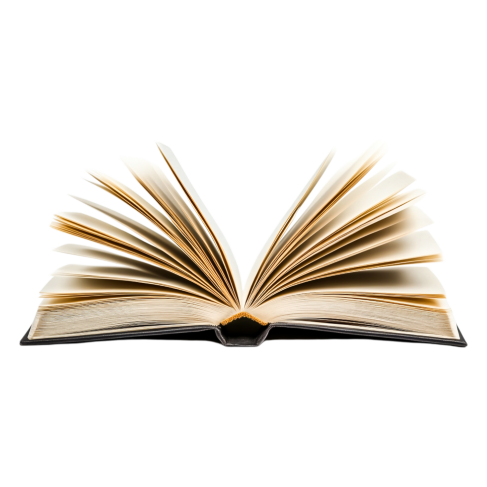 Open Book with Blank Pages for Writing or Sketching Ideas png