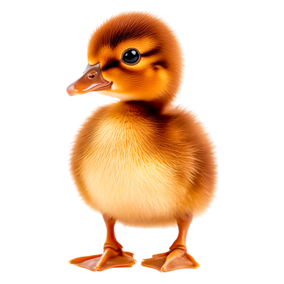 Cute and Adorable Baby Duckling with Soft Fluffy Feathers png
