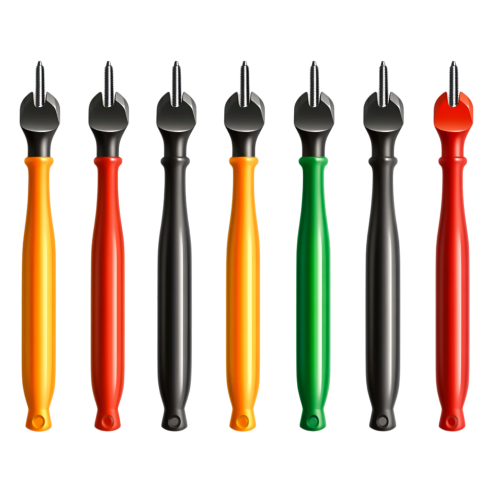Colorful Set of Hand Tools for Crafts and DIY Projects png
