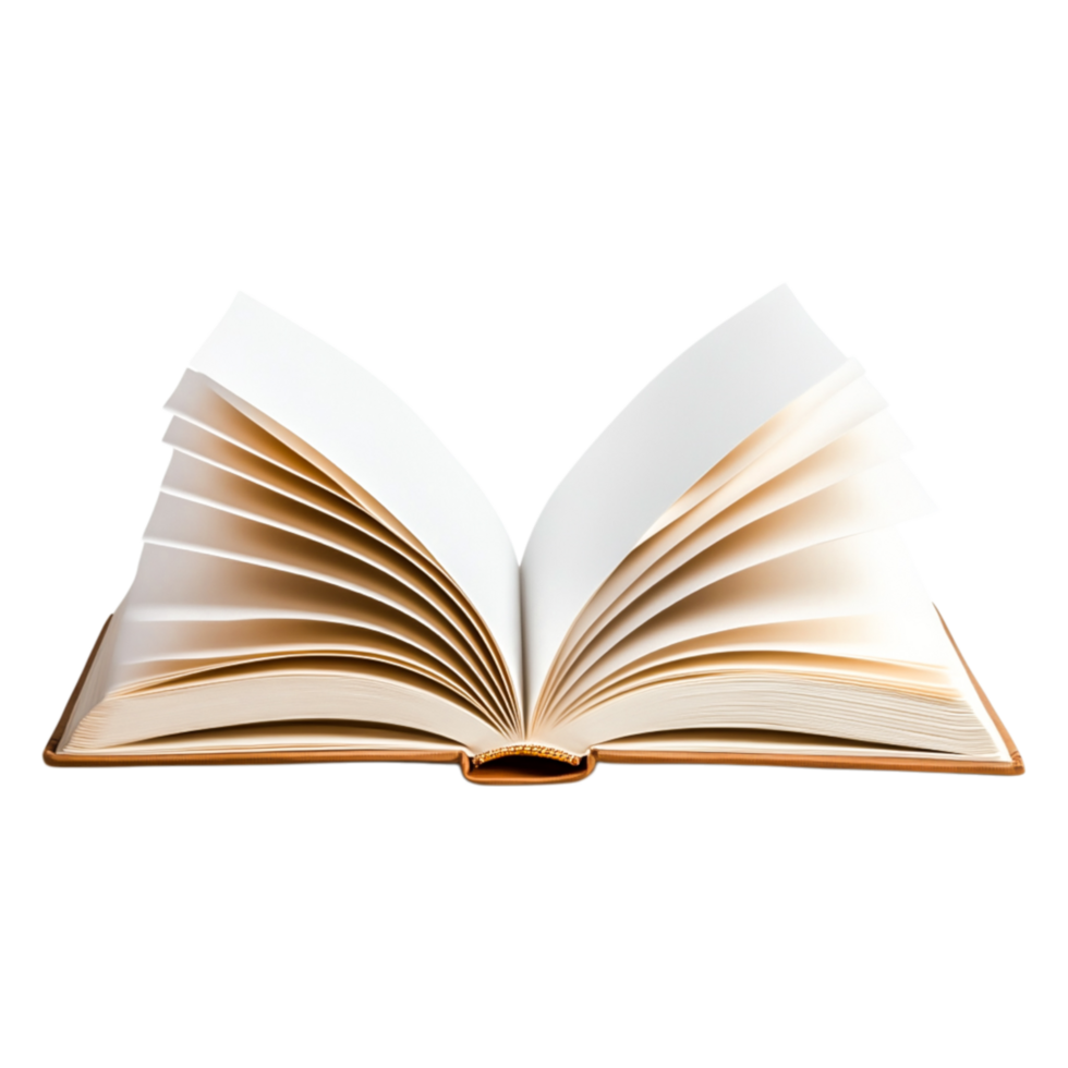 Open Book with Blank Pages on a for Education png