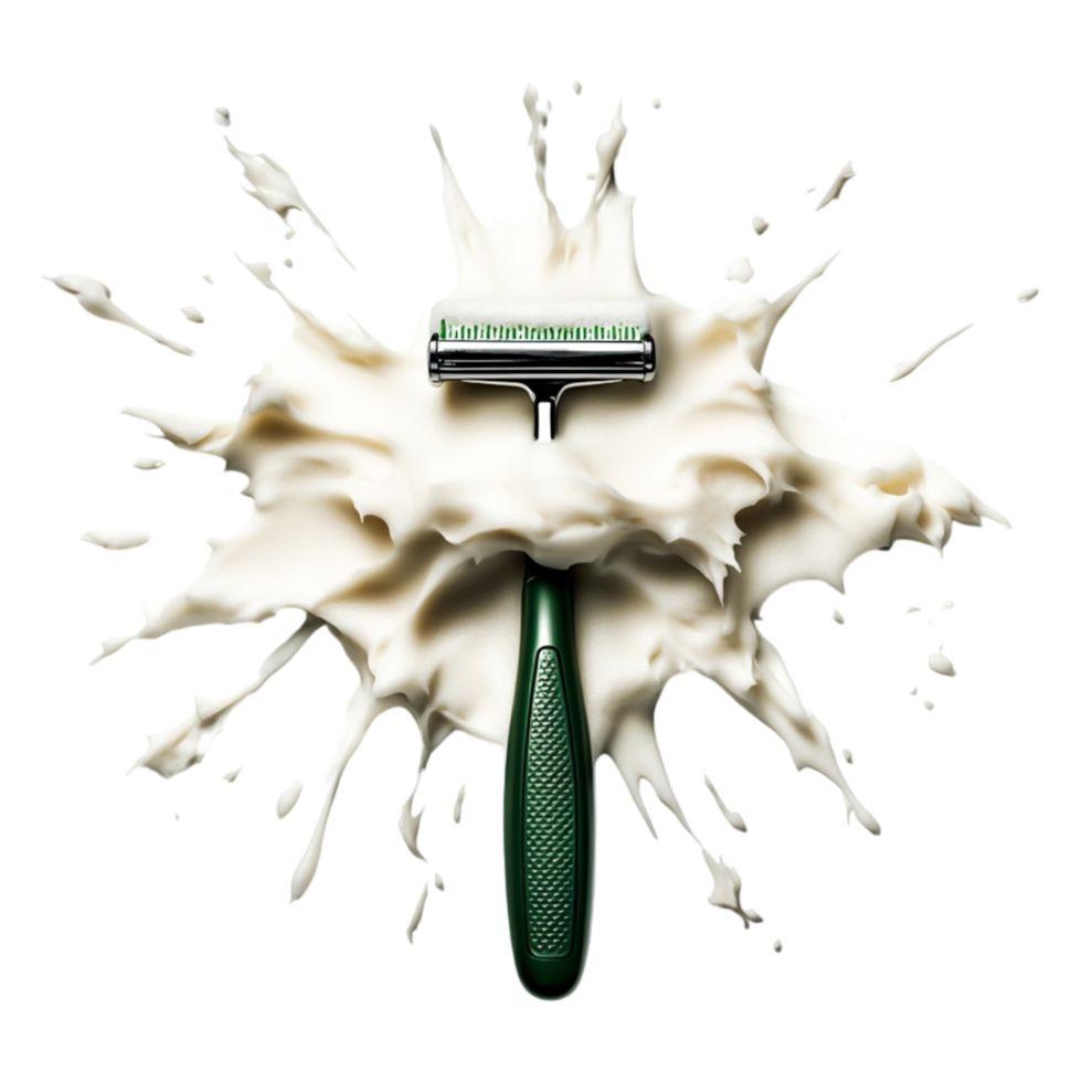 Creamy Texture and Whipped Foam with a Green Kitchen Tool png