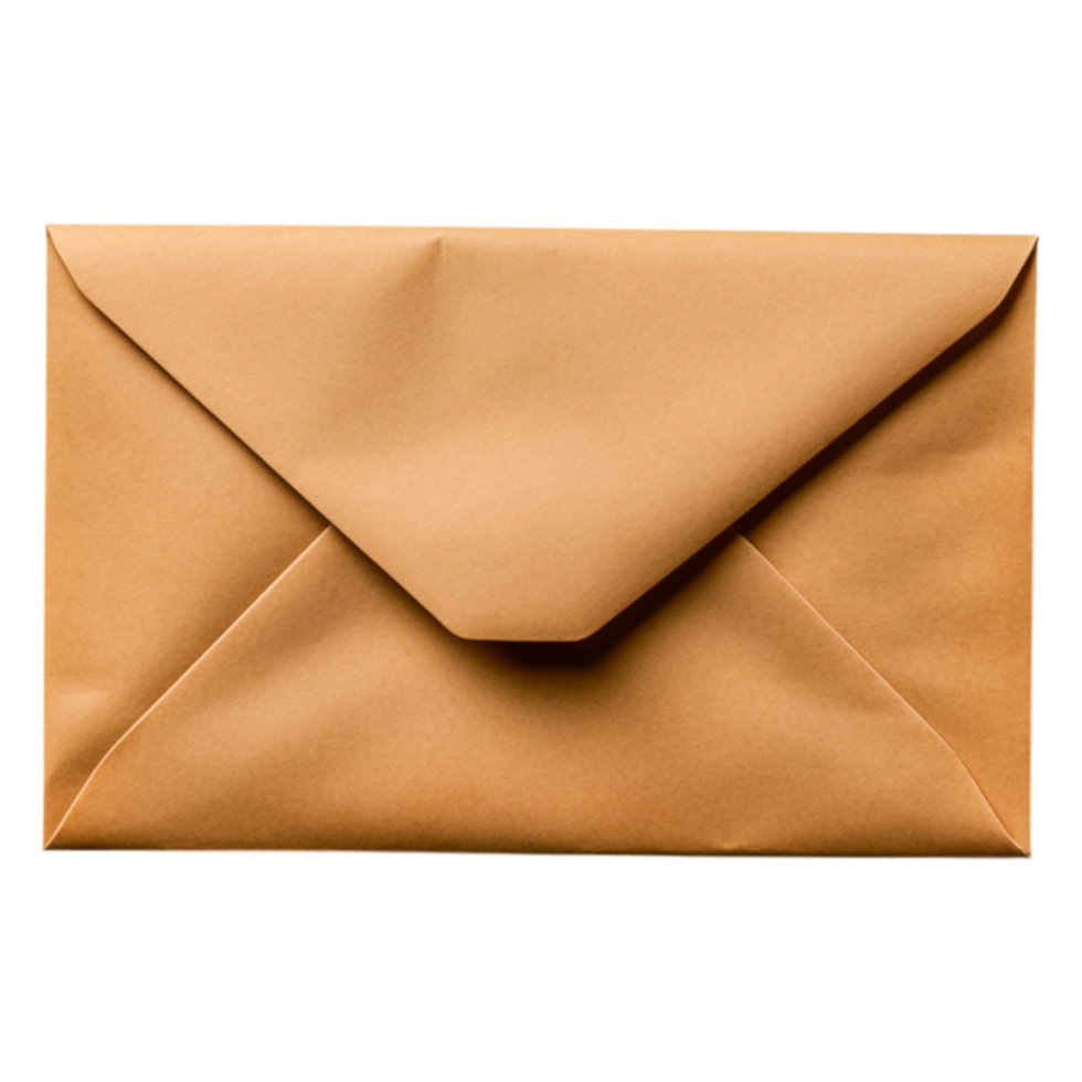 Brown Envelope Closed on for Mailing and Storage png