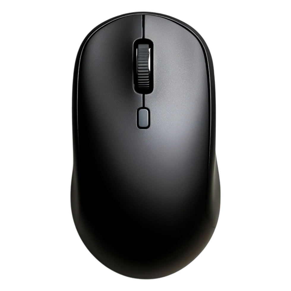 Wireless Computer Mouse Top View on png