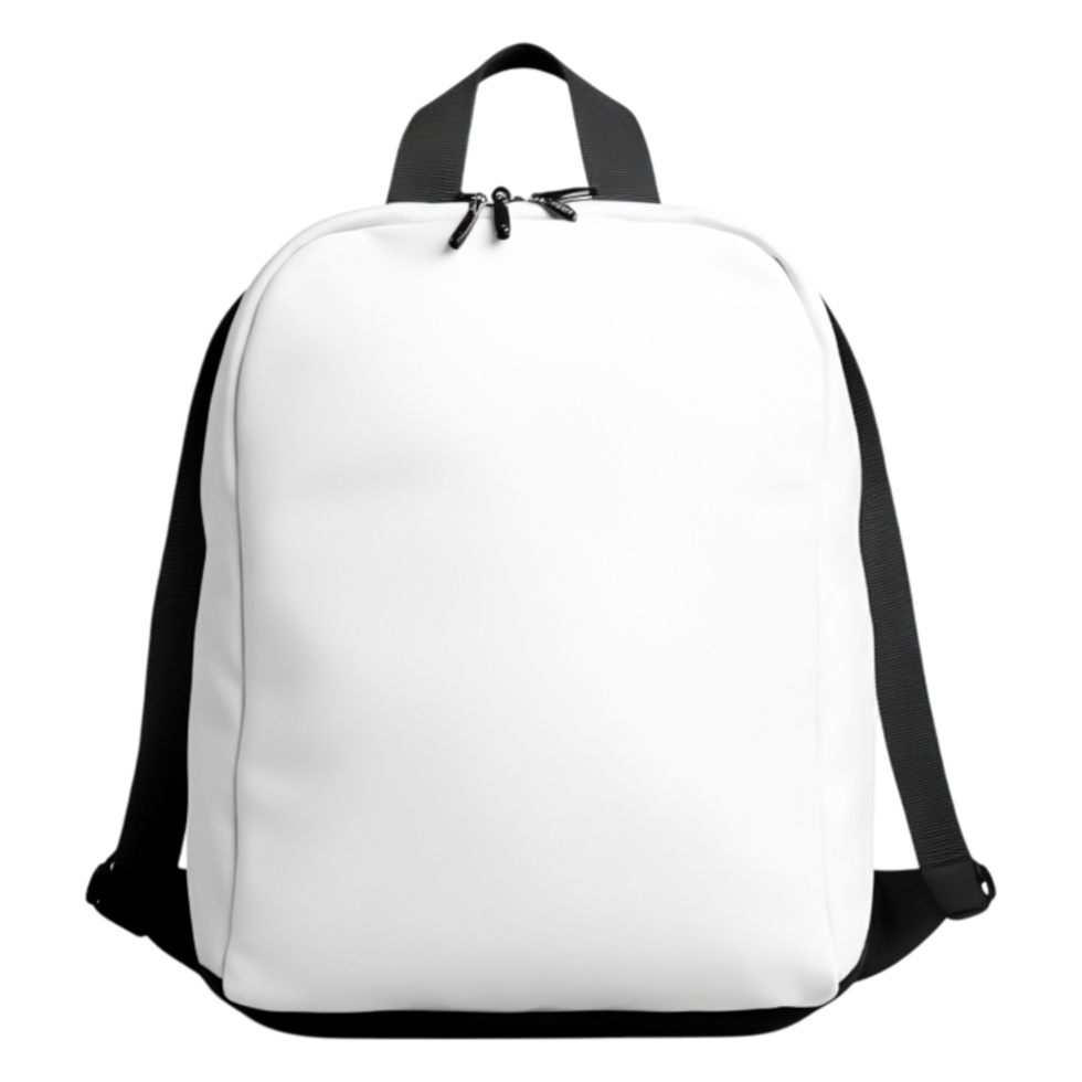 White Backpack on a for Custom Design Opportunities png