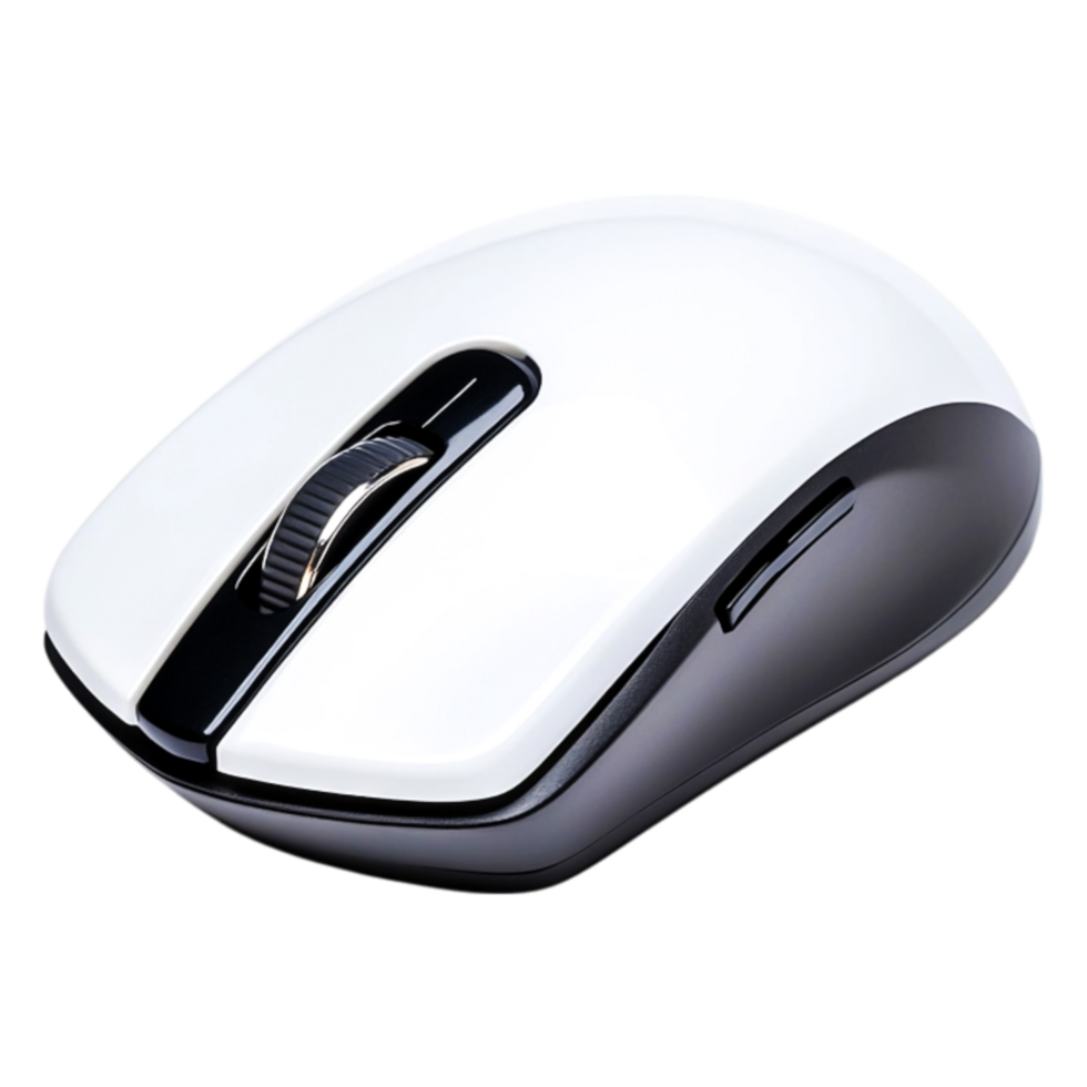 Wireless Computer Mouse with Ergonomic Design and Smooth Finish png