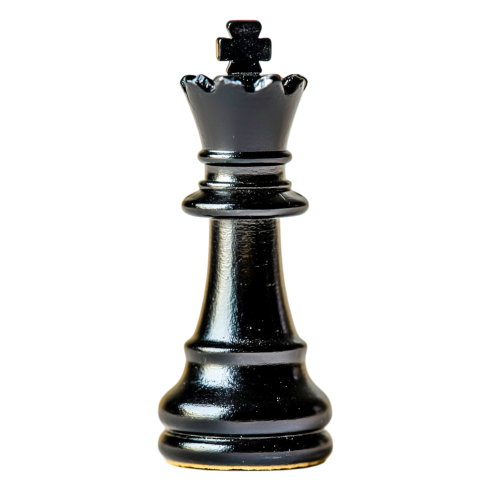 Black King Chess Piece on for Strategy and Game png