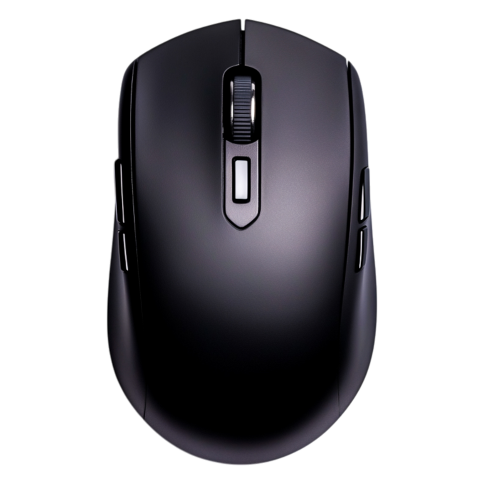 Sleek Black Computer Mouse for Gaming and Office Use png