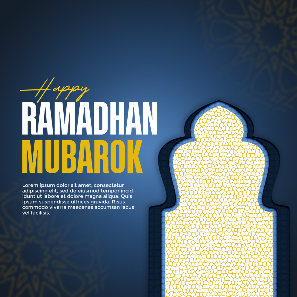 Ramadan mubarak background with arabic calligraphy ramadan mubarak greeting psd
