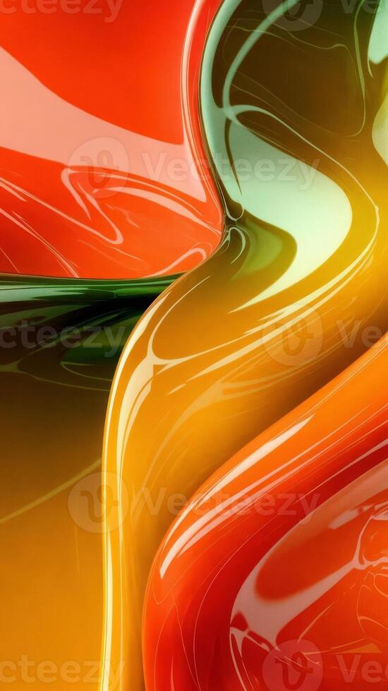 Colorful abstract art with a wave pattern photo