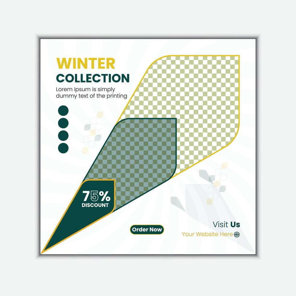 Winter collection design for advertising vector