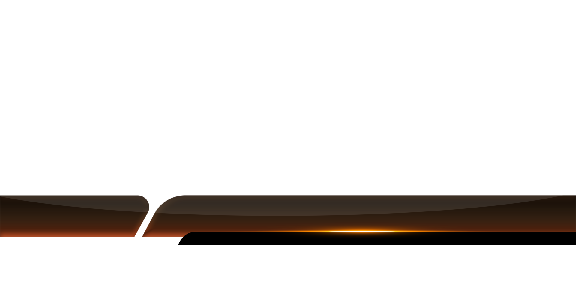 Cinematic Lower Third on a Transparent Background png