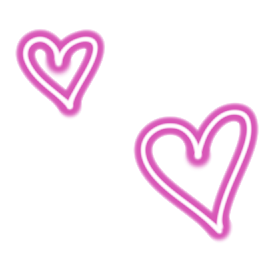 Pink neon love png