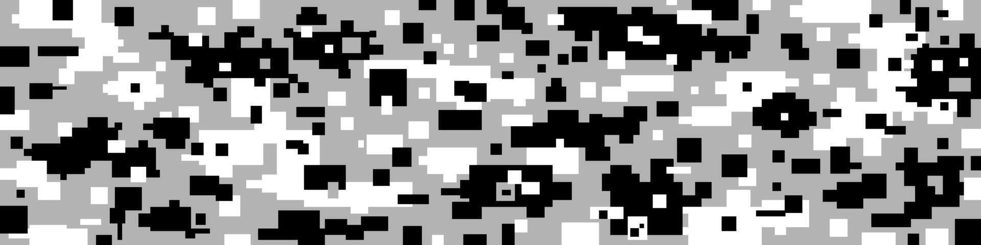Military digital urban camo pixel seamless pattern design vector
