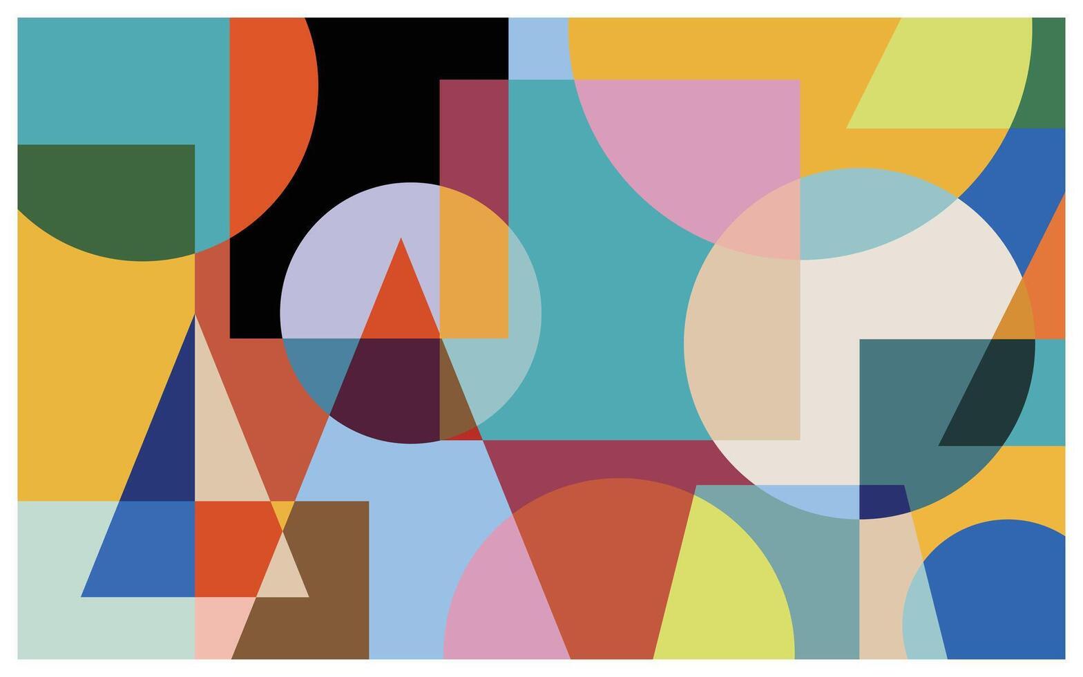 Color Geometric Composition vector