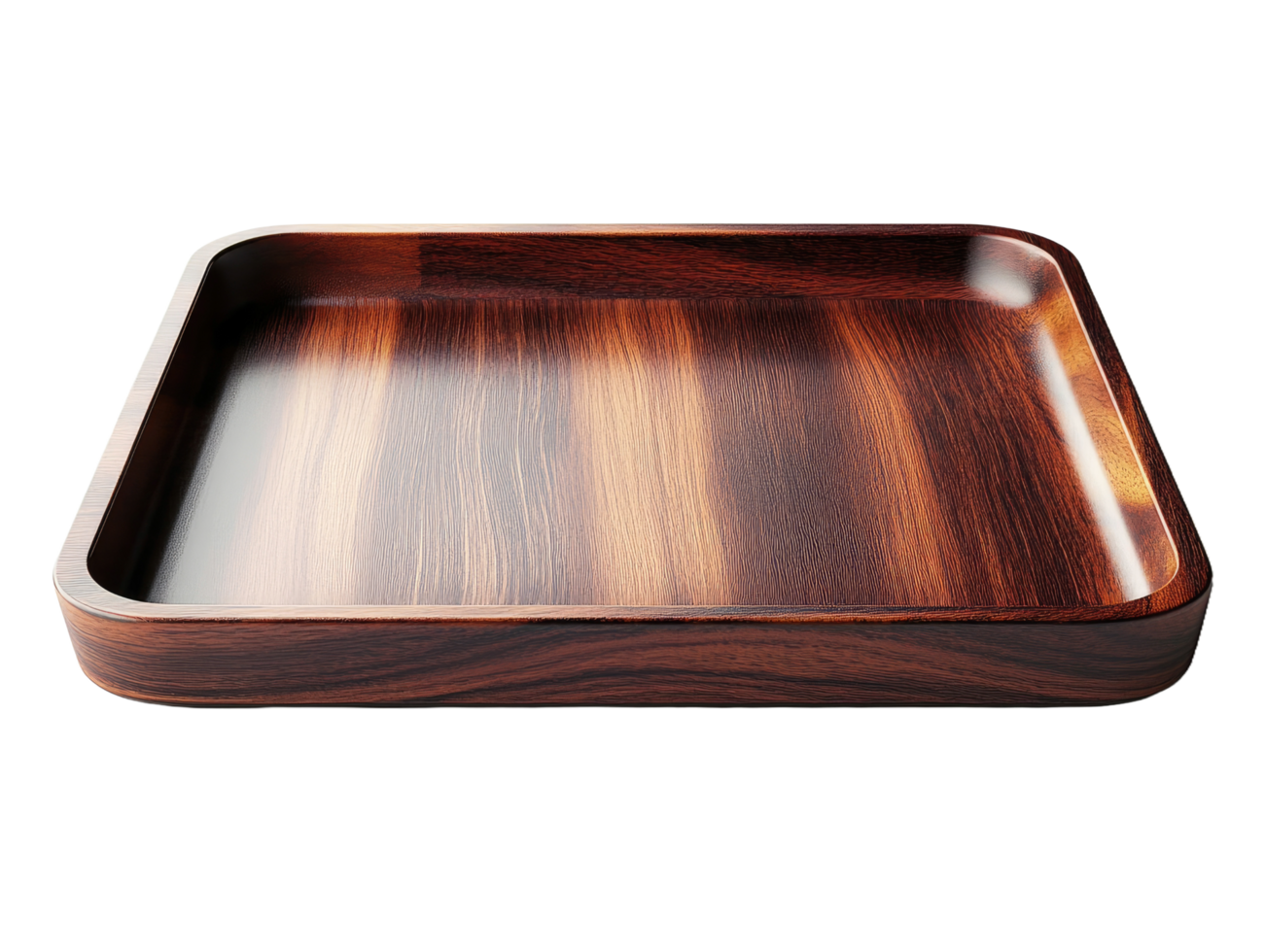 Rustic Square Wooden Tray png