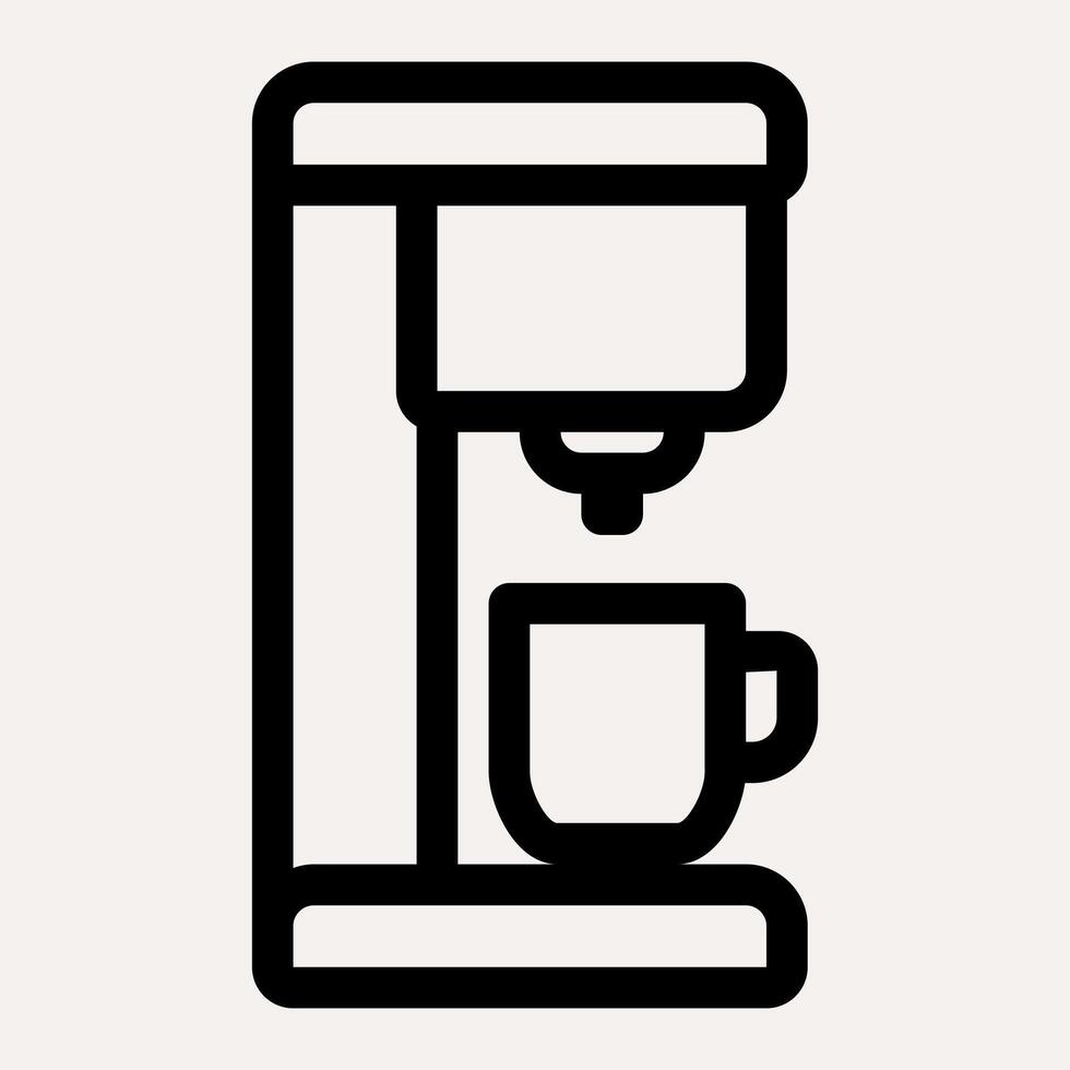 Capsule Espresso Coffee Maker icon vector