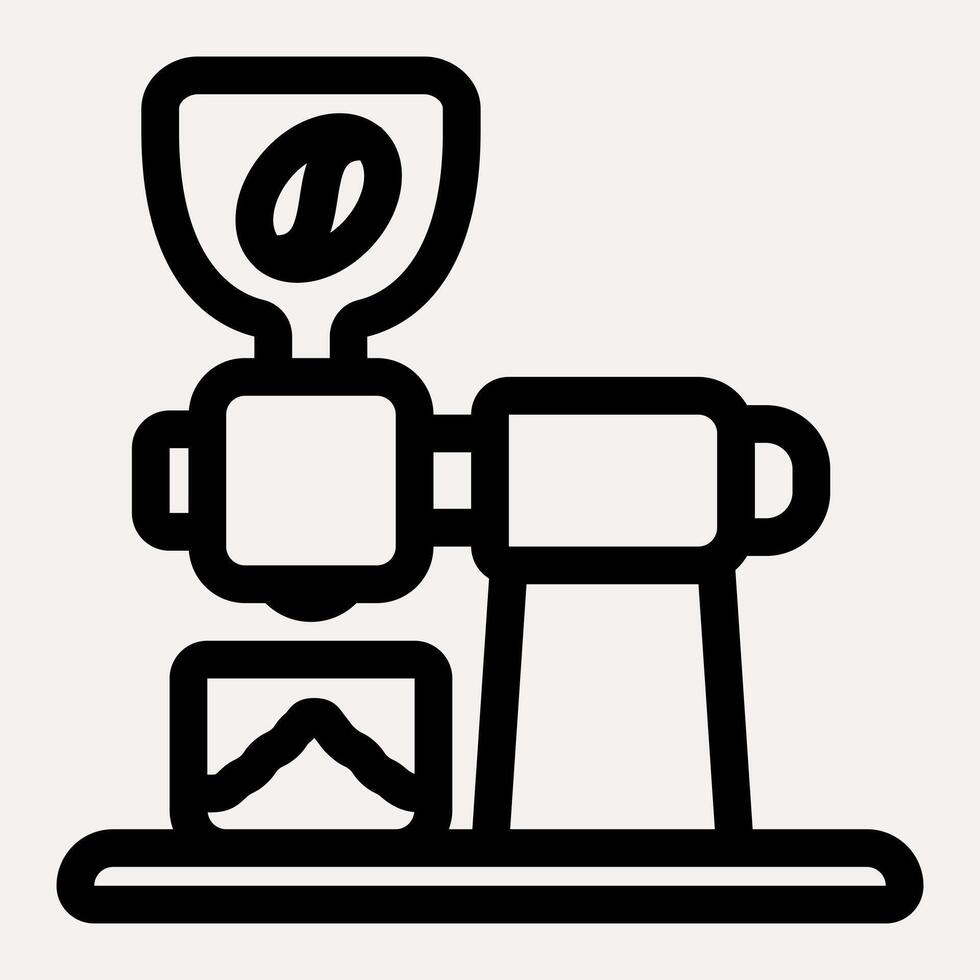 Coffee Grinder Machine icon vector