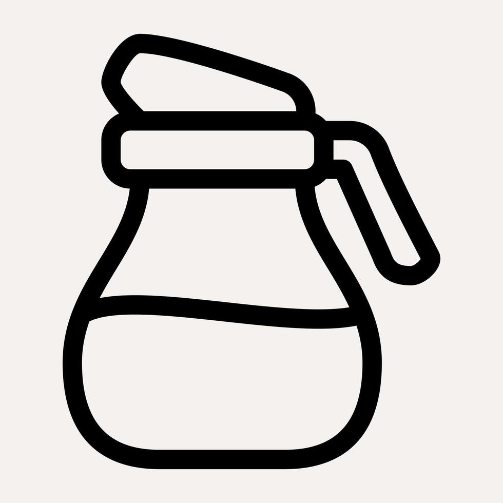 Modern Coffee Pot icon vector