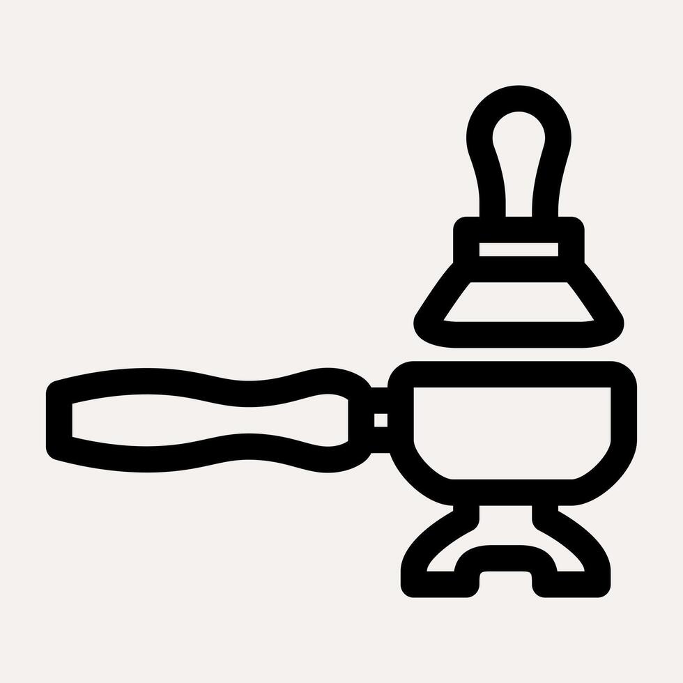 Portafilter Expresso Coffee icon vector