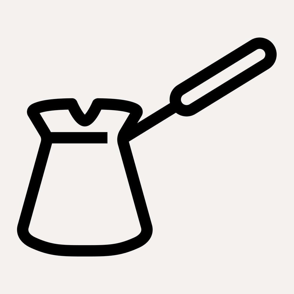Turkish Coffee Cezve icon vector