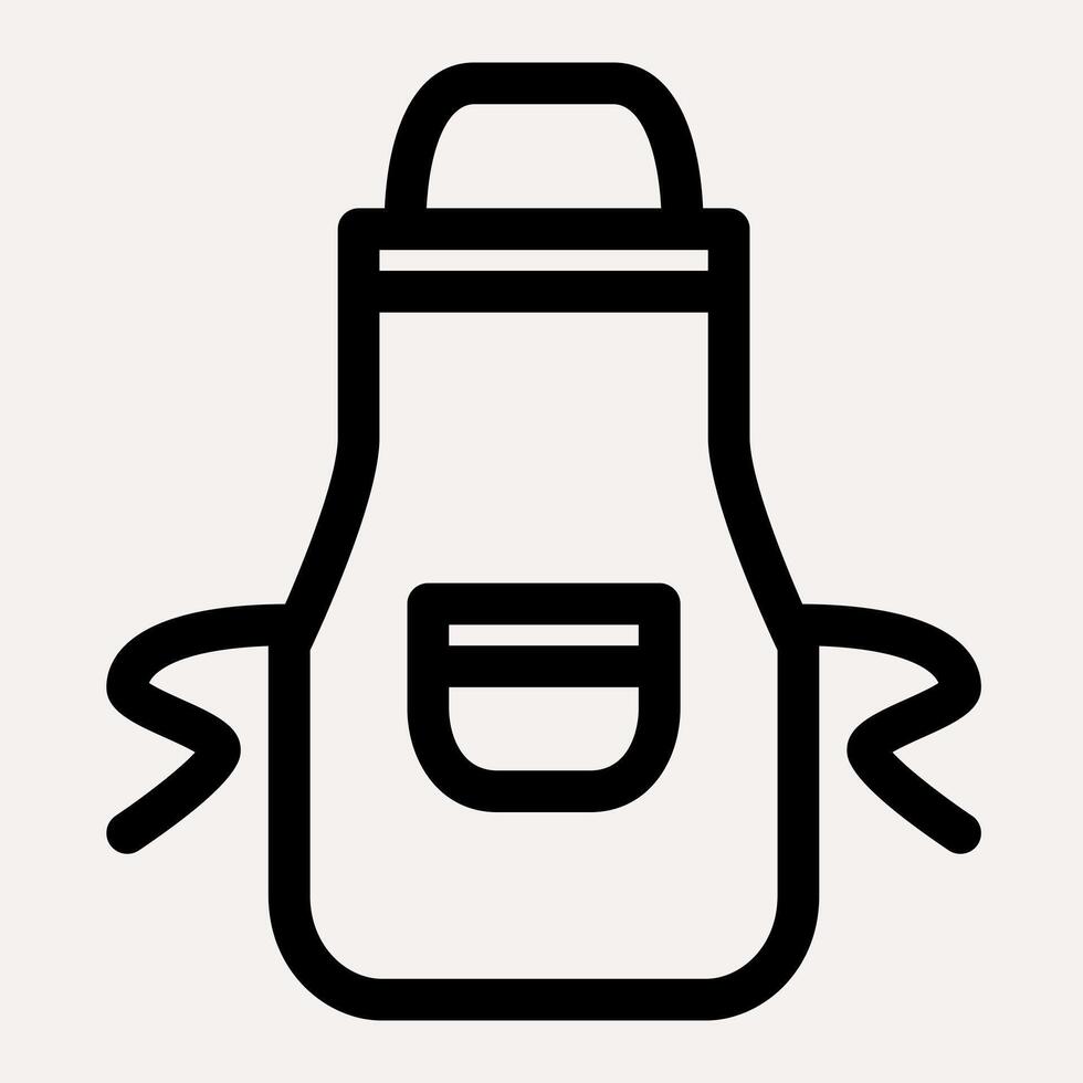 Apron Barista Chef icon vector