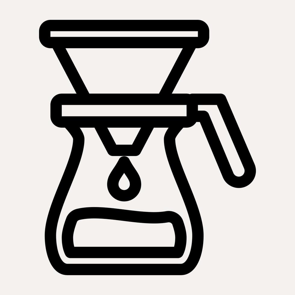 Home Drip coffee maker icon vector