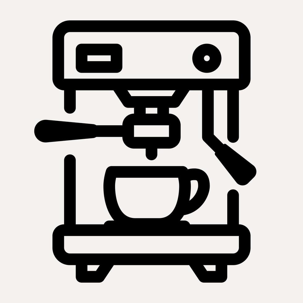 Espresso Coffee Maker icon vector