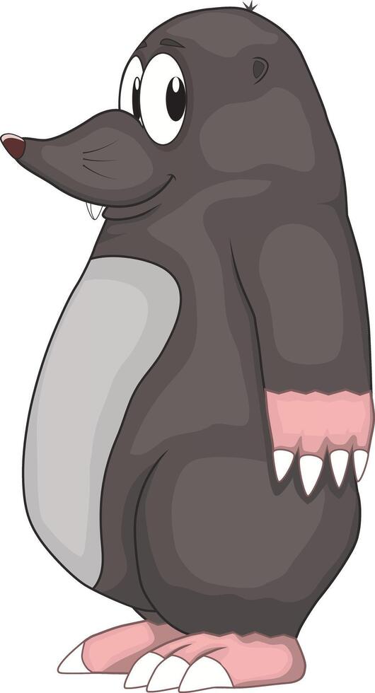 A cartoon of a friendly and funny mouse vector