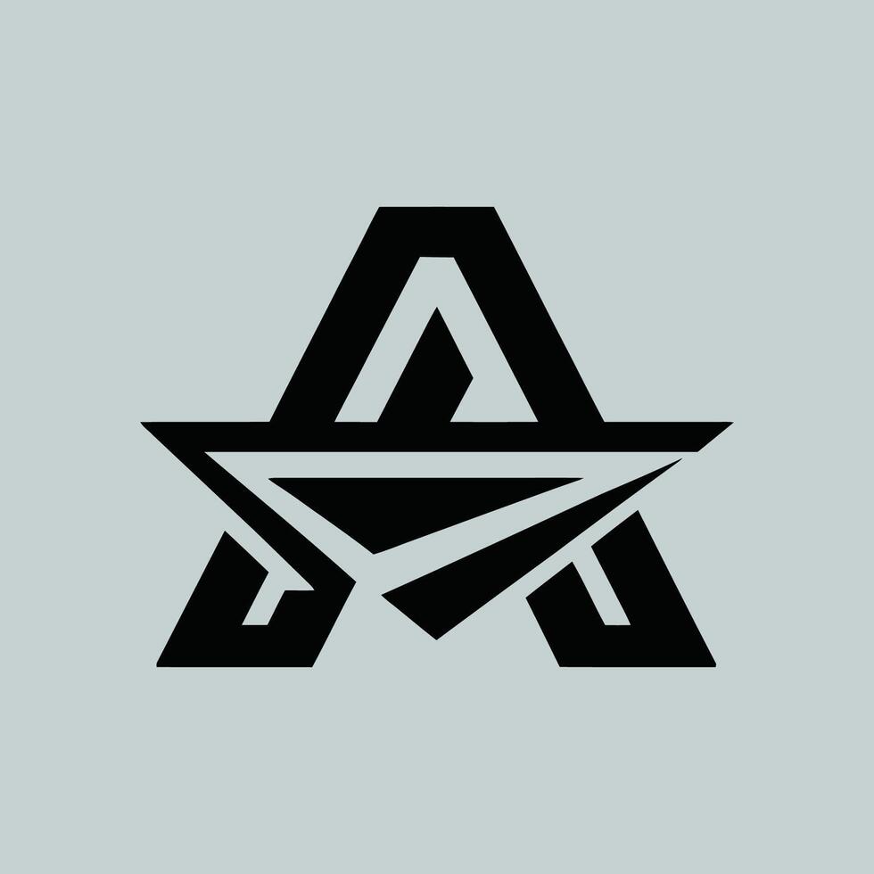 A letter logo, unique logo, creative logo vector