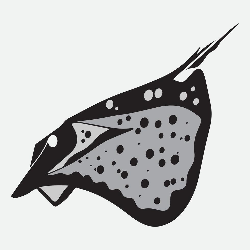 stingray logo illustration style vector
