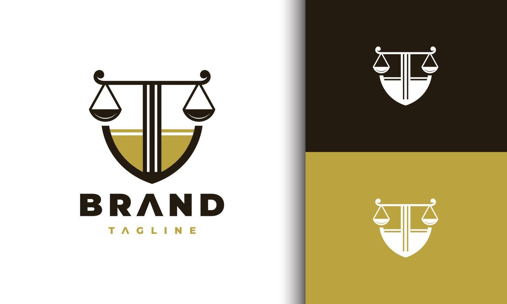 law shield logo scales vector