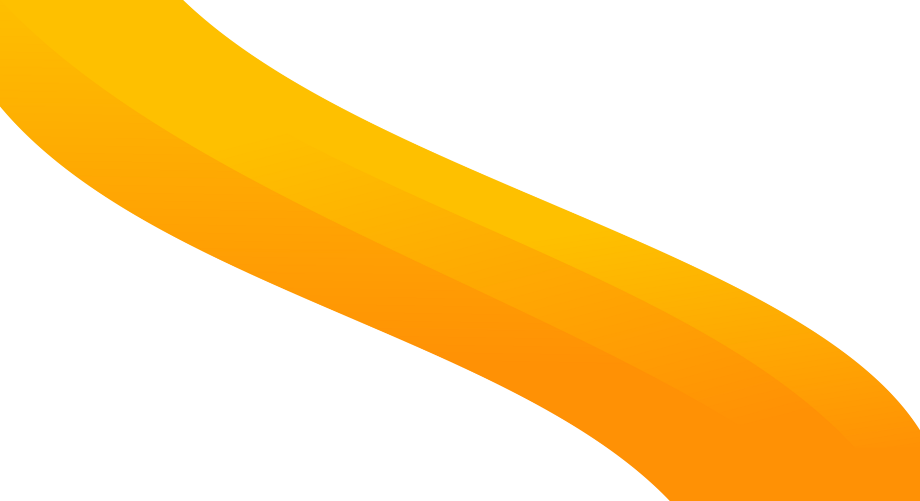 Yellow and orange curved shape for abstract designs ideal for backgrounds, banners, digital artwork, branding, and creative projects png