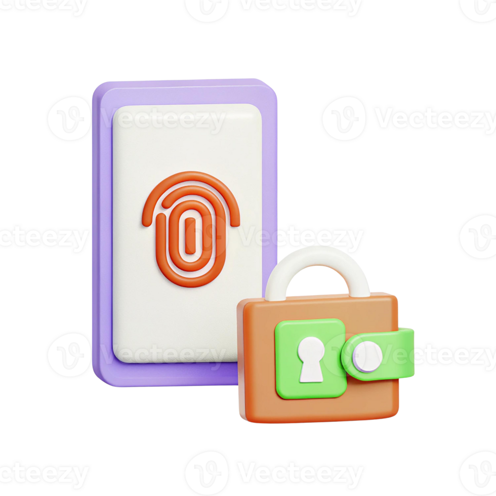 Modern smart lock with fingerprint access for enhanced security. png