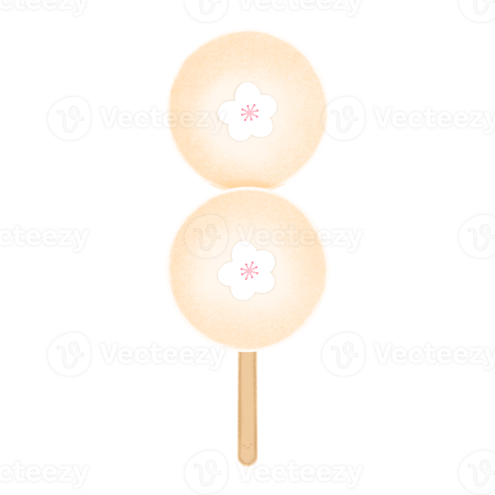 Dango Cartoon illustration Dango Isolated Colorful Dango Japanese Dessert Sakura Dango png