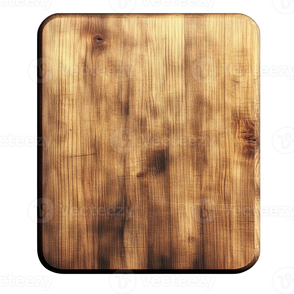 Wooden signboard texture on transparent background png