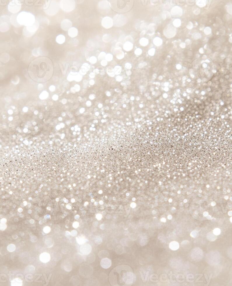 Luxurious abstract white and silver lights background photo