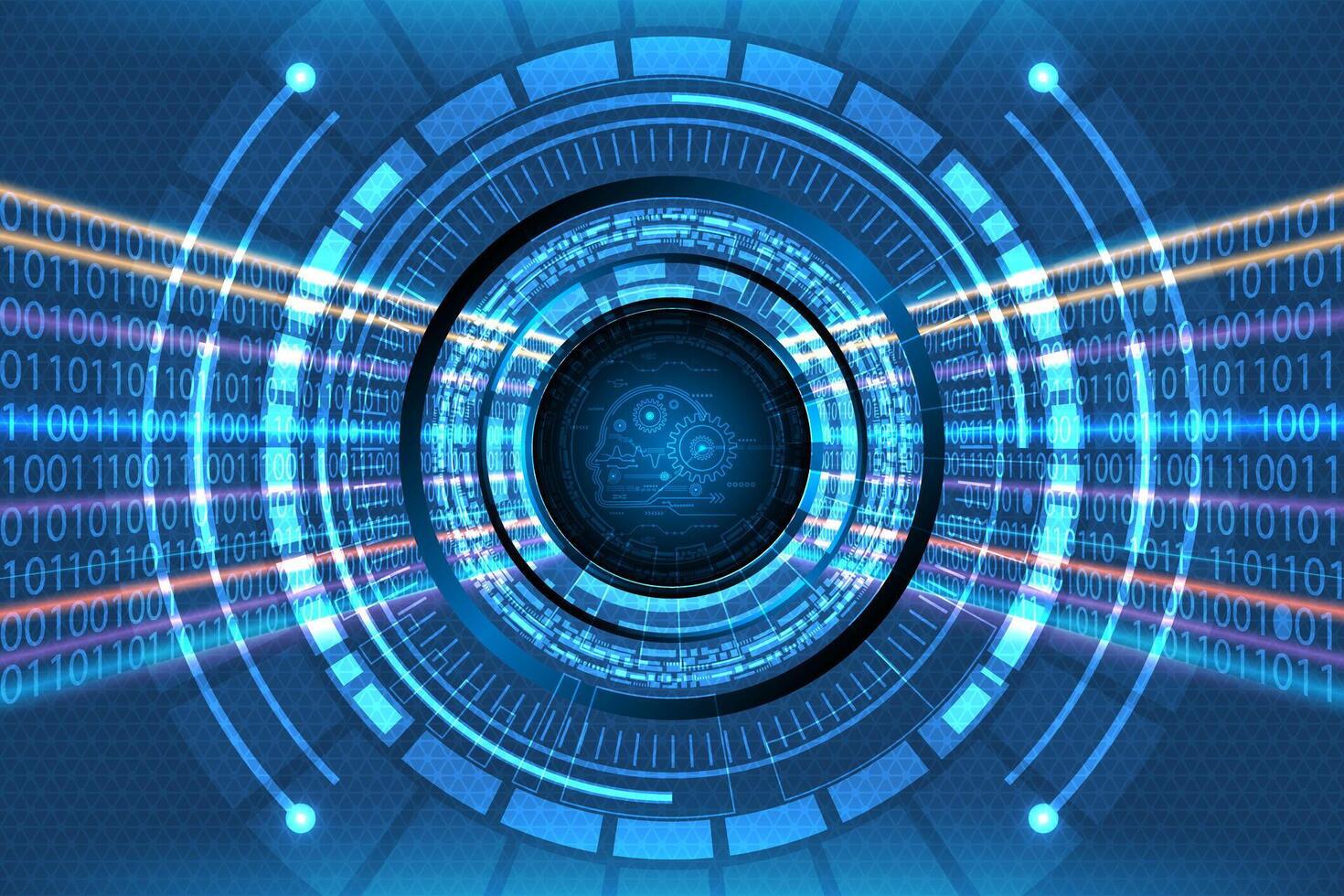 illustration of abstract technology hitech modern background vector