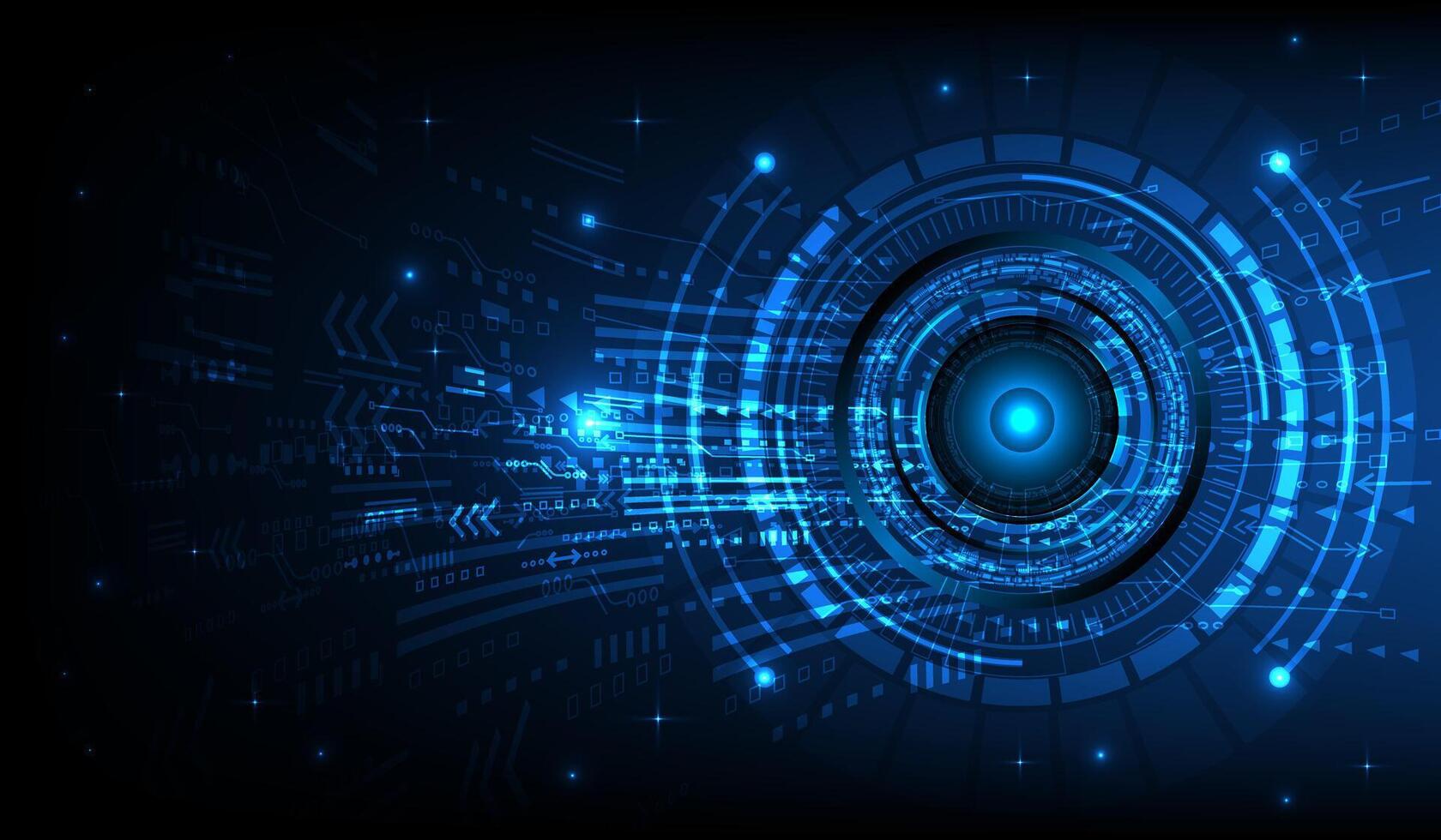 Technology blue background abstract art design for network circuit communication energy power concept vector